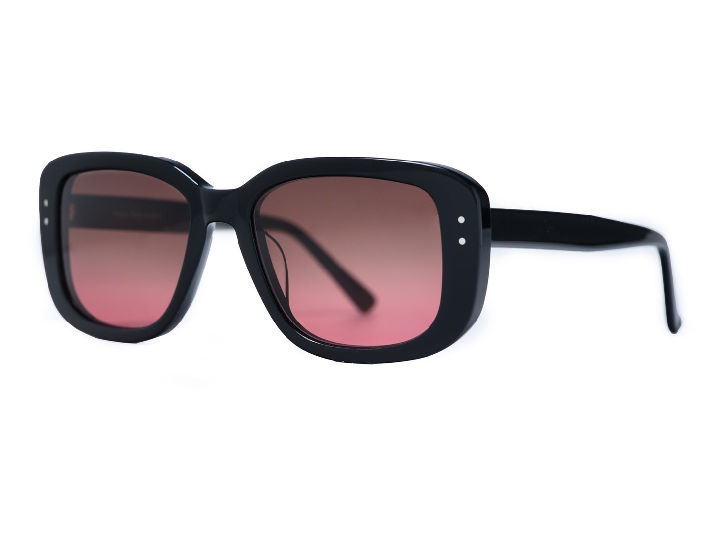 YMC X Bridges & Brows Adam Black Sunglasses Side View