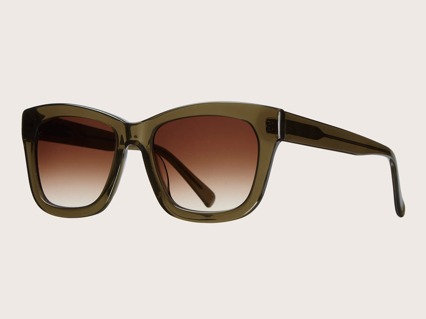 YMC X Bridges & Brows Rosie Olive Green Sunglasses