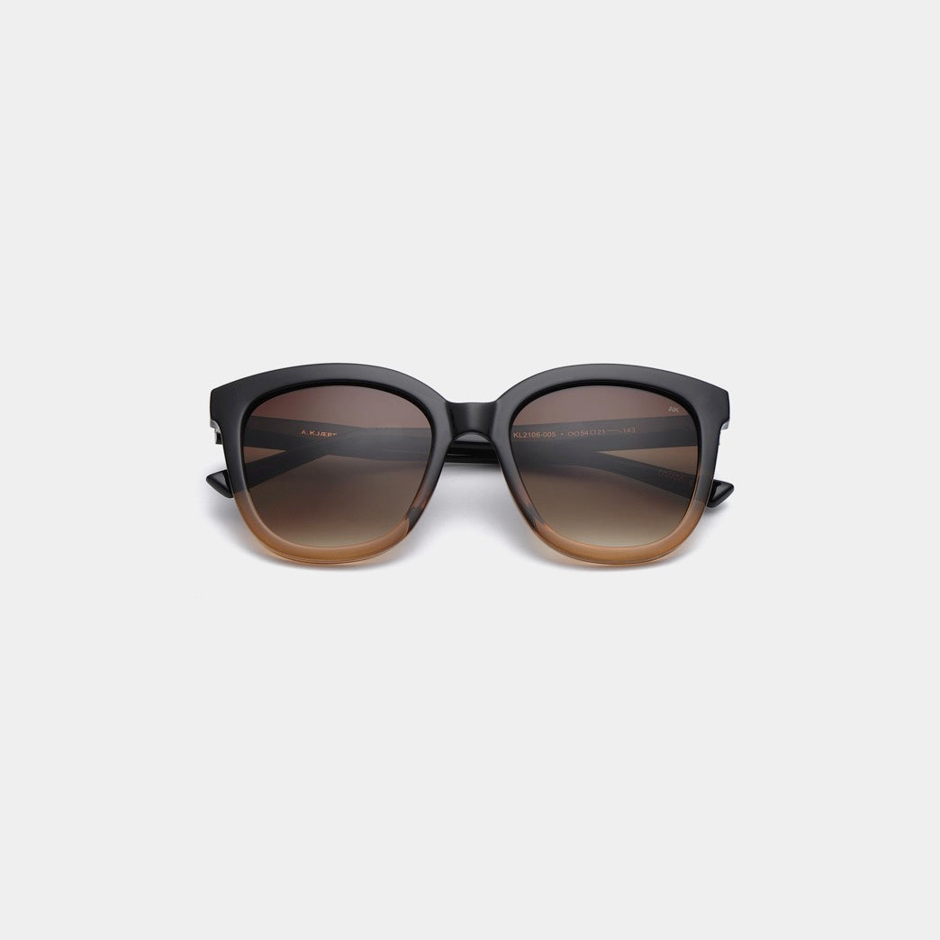 A.Kjærbede | Billy Black/Brown Transparent Sunglasses