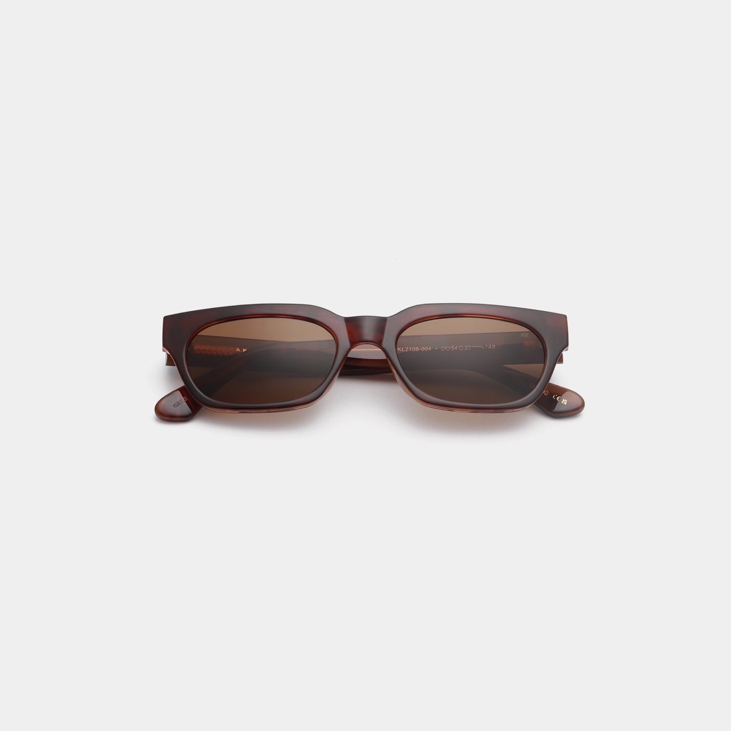 A.Kjærbede | Bror Brown/Demi Light Brown Transparent Sunglasses