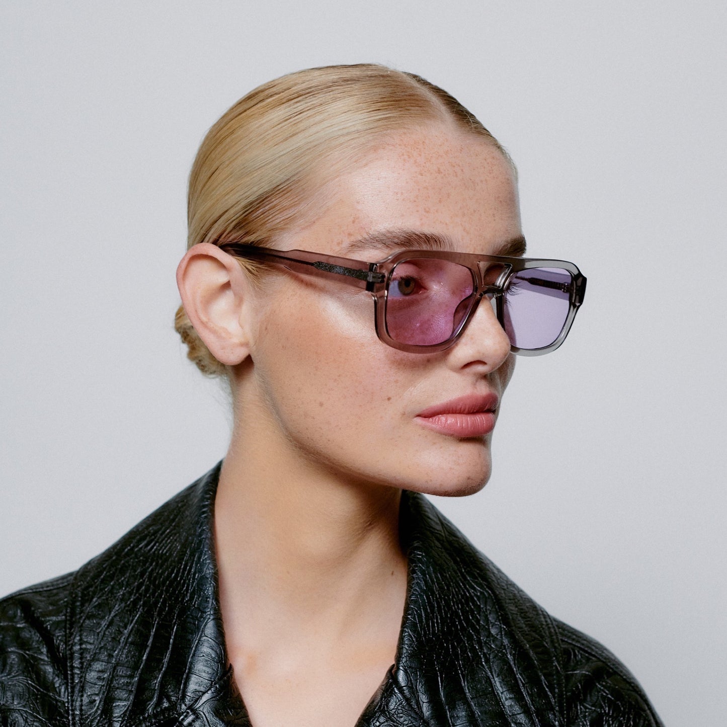 A.Kjærbede | Kaya Grey Transparent Sunglasses