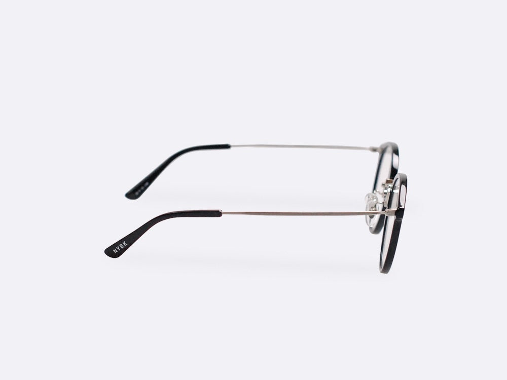 NYBK Highland Park L7 Black & Silver Glasses