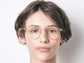 Person wearing NYBK Jenny L69 Clear Glasses