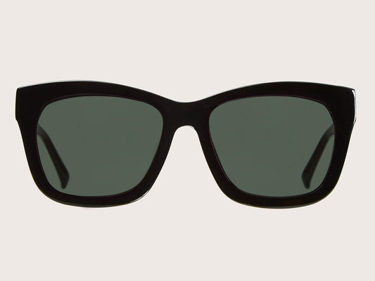 YMC X Bridges & Brows Rosie Black Sunglasses Front View